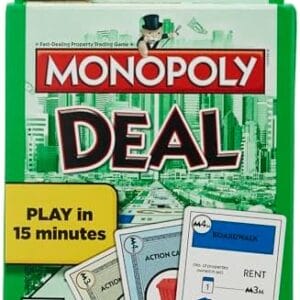 51sejyd0 Ul. Ac - Monopoly Hasbro Gaming Deal Card Game, Quick-Playing Card Game for Families, 2-5 Players, Kids Easter Gifts or Basket Stuffers, Ages 8+ (Amazon Exclusive)