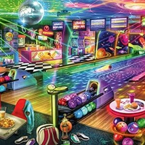 61b0idz4yhs. Ac - Buffalo Games - Aimee Stewart - Blacklight Bowling - 1000 Piece Jigsaw Puzzle,Multicolour