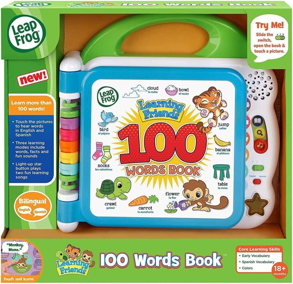 7 - "Unlock Early Learning Fun: LeapFrog Learning Friends 100 Words Book – The Ultimate Interactive Book - Leapfrog learning