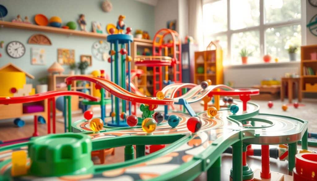 Marble Run Game enhancing cognitive skills