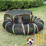 Outdoor Cat Enclosures Playground with Cat Toy Ball, Portable cat Tent for Indoor Cat Playpen Enclos